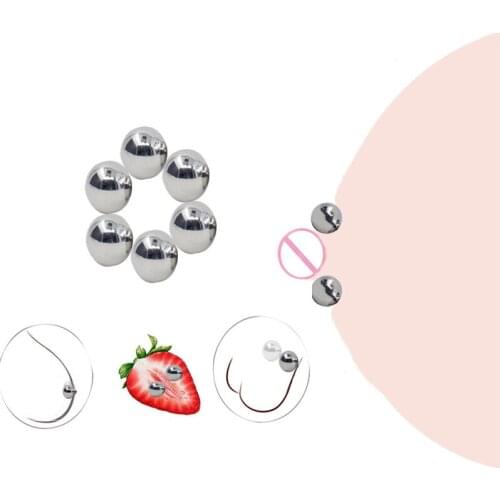 BDSM Stainless Steel Nipple Clamps Magnetic Orb Breast Vaginal Clitoris Stimulator Erotic Accessory Sex Toys For Women Couples