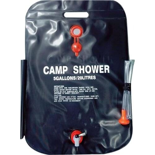 1 Pc Multifunction Solar Heated Shower Camping Water Bathing Bag Outdoor Tool Travel Hiking Portable 20L Wild Water Bag