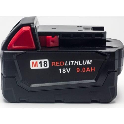 18V 9000mAh M18 XC Power Tool Rechargeable Lithium Ion Replacement Battery For Milwaukee 48-11-1815 M18B2 M18B4 M18BX L50
