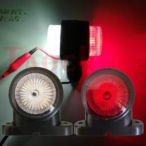 2Pcs 12V 24V Truck Tractor Parking Lights Side Marker LED Lamp Trailer Lorry Position Light Rear Indicator Lamps