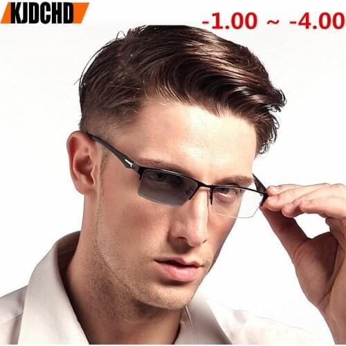 2018 Finished Myopia Eyewear Sun Photochromic Eyeglasses Lens Optical Glasses Frame Men Computer Eyeglasses Frame Men Women
