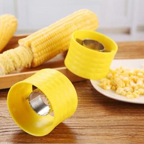 2018 Creative Kitchen Gadgets Accessories Tool Corner Grain Cob Thresher Stripper Peeler Remover Fruit Vegetable Tools 8