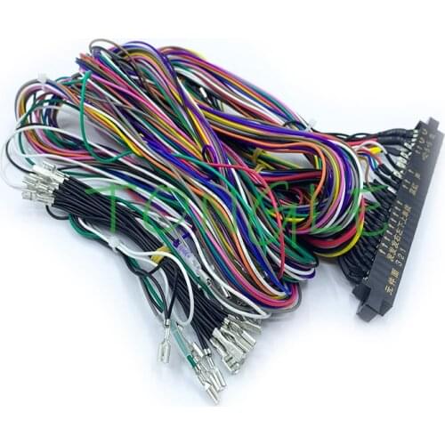 28 pin Jamma Harness with 2.8mm/4.8mm terminal/connector wire Game Cable for DIY arcade game machine cabinet accessories