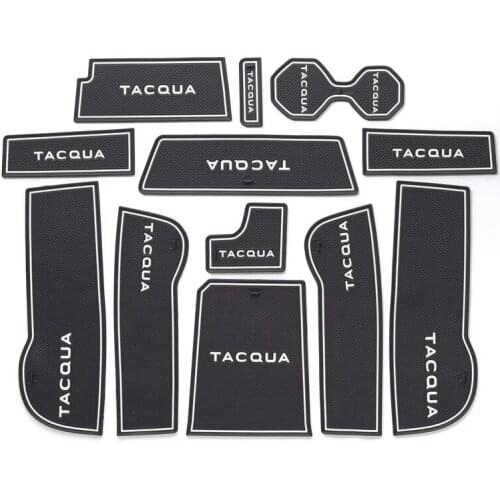 3D Rubber Mat For Volkswagen TACQUA 2020 Lnterior Anti Slip Mat Door Slot Pad Cup Cushion Groove Mat Car Accessories 15pcs