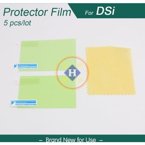 HOTHINK 5pcs/lot Clear top + bottom LCD Screen Protector Film Guard For Nintendo DSi NDSi