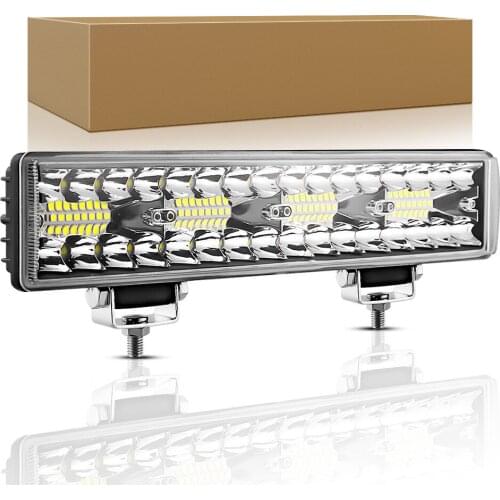 Car LED work light 12 inch 64W LED large field of view off-road vehicle modified light strip auxiliary light spotlight