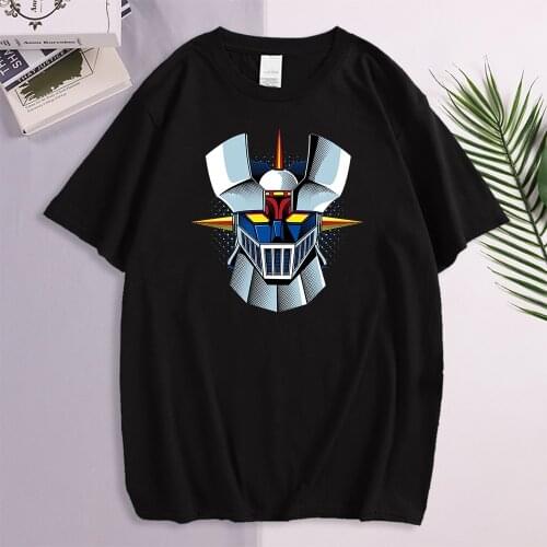 Anime Mazinger Z T Shirt Men Tshirt Cotton Graphic Shirts T-shirt Camisas Summer Round Neck Tops Short Sleeve Tee Streetwear