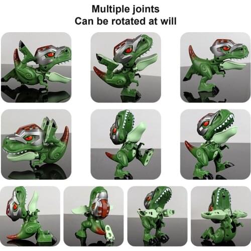 Deformable Dinosaur Toy Giftable T-Rex Dino Toys Children Educational Building Block Movable Joint Robot Transformation Dinosaur
