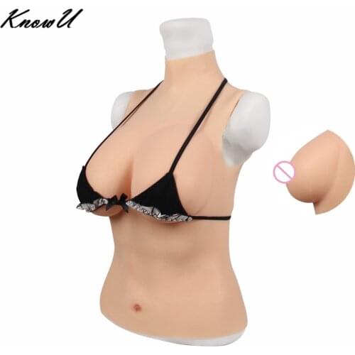 KnowU C Cup Artificial Boobs Silicone Breasts Mastectomy Tits Crossdress Cosplay Искусственная силиконовая грудь боди для женщин