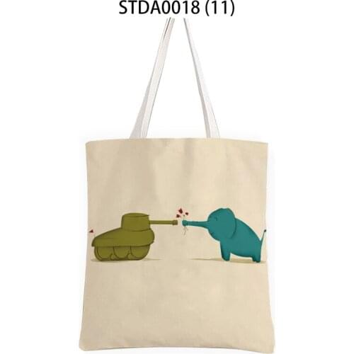 Creative cartoon animal landscape Shopper bag Makeup bag Womens cosmetic bag organizer organizer for cosmetics storage bags bag