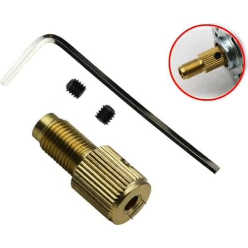 M7/M8 Brass Drill Chuck 0.75mm-5.0mm Collet Bits Fixture Brass Electric Motor Shaft Replacement for Dremel Rotary Tool