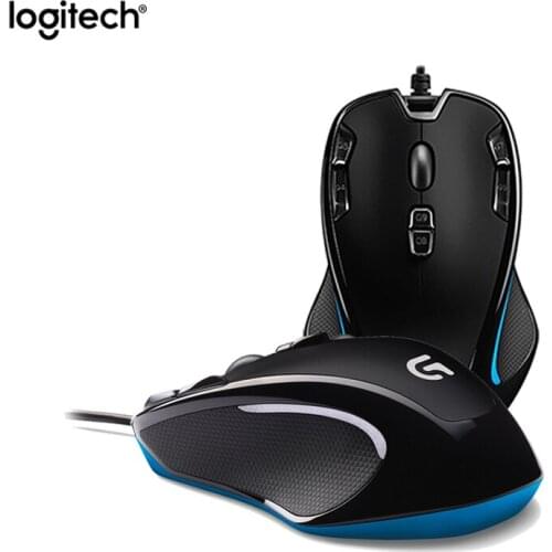 Logicool G300s Gaming Mouse programmable buttons left and right symmetry USB 2500 DPI