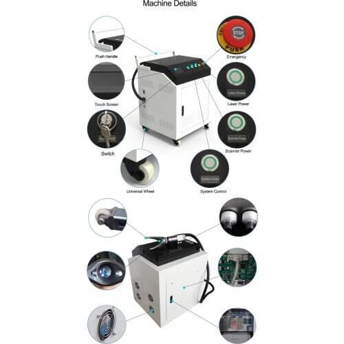 Cleaning machine The Metal Surface Rust Removal Laser Cleaning Machine For Cleaning
