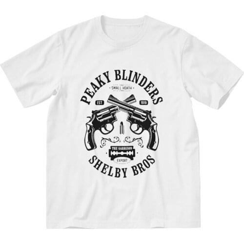 Fashion Shelby Bros T-shirt Men Graphic T Shirt Short Sleeve Cotton Peaky Blinders TV Fan Merch Gift Tshirt Unique Tee Top Gift