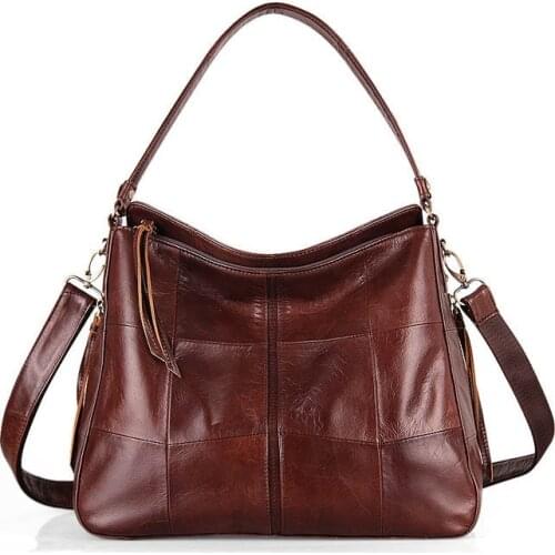 2020 new first layer cowhide portable leather handbags famous brand shoulder bag messenger bag luxury handbag High-quality set d