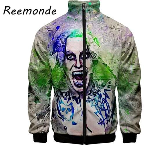 New The Joker Hoodie Jacket Clothing Joker Hoodie Sweatshirt Men Male Autumn Jacket Clothes Tops Zipper Sweatshirt Boys