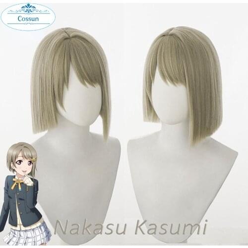 Nakasu Kasumi Cosplay Wig PERFECT DREAM PROJECT Gray Cosplay Hair Nakasu Kasumi LoveLive PDP