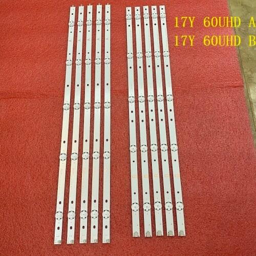 5set=50pcs LED Backlight strip for SONY KD-60X690E 17Y 60UHD A B 5led 170209 170309 SVG600A36-A B S600DUC-1 KCL60