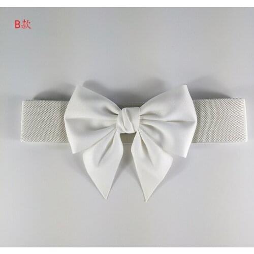 Elastic Waist Belts for Women ceinture femme VD1578 Black White Pink Bow Corset Women Belt for dress