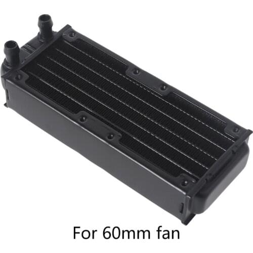 G1/4 Thread 60mm PC Water Heat Exchanger Computer Aluminum Heat Radiator Heat Sink for Computer Water Cooling System