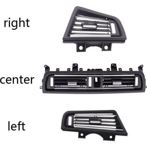 RHD Right handle Drive Front Row Wind Left Center Right Air Conditioning Vent Outlet Panel Chrome Plate For BMW 5 Series F10 F18