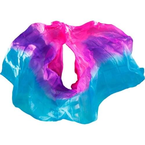 Silk Veil 100% Real Silk Belly Dance Veils Customized Shawls Women Scarf Costumes Accessory Belly Dancer Stage Performance Props