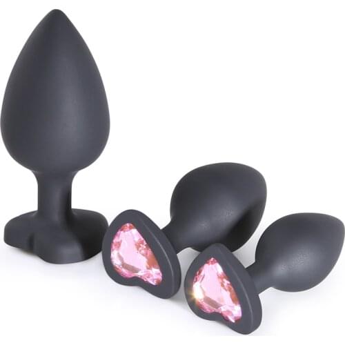 Silicone Butt Plug Ass Stimulator Vagina Insert Crystal Anal Beads Sex Products Masturbator Anus Dilator Anal Sex Toys for Women