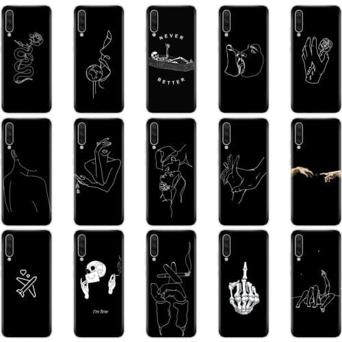 Silicon case For xiaomi mi 9 LITE Case soft phone cover For xiaomi mi 9 lite bumper coque capas bags shockproof cute black