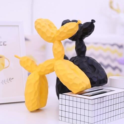 Nordic Lumpy Balloon Dog Bump Cute Animals Resin Sculpture Living Room JK Style Home Decoration Accessories