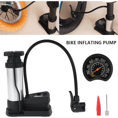 Bicycle Pump Aluminum Alloy Portable Cycling Air Pump Tyre Tire Ball Pompa Bici With Schrader Presta Bike Foot Pump
