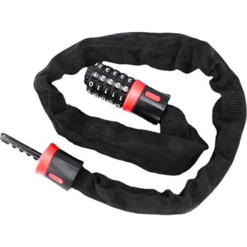 Bicycle lock chain lock anti-theft password lock mountain bike chain lock electric motorcycle lock password chain lock