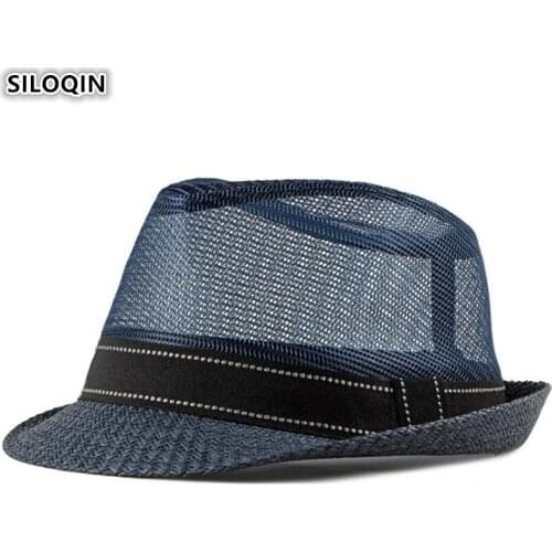 XdanqinX Womens Beach Hat Mesh Cap 2020 Summer New Breathable Hat Mens Hollow Fedoras Ventilation Novelty Jazz Hats Couple Hat