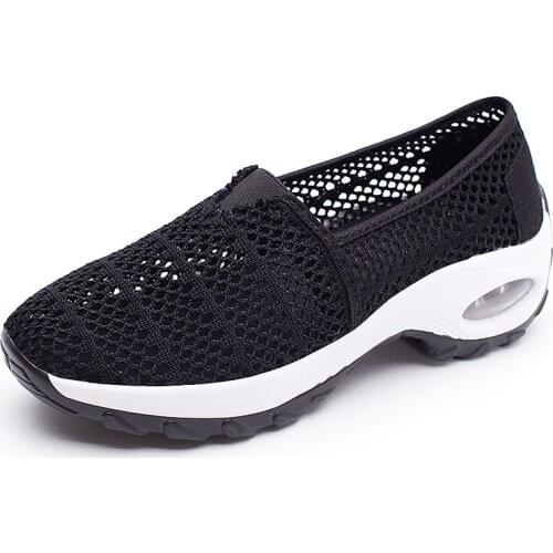 Womens Flat Platform Toning Shoes Breathable Ladies Walking Wedge Sneakers Lightweight Female Slimming Fitness Swing Shoes