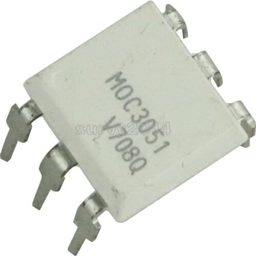 1PCS NEW IC MOC3051 OPTOCOUPLER TRIAC-OUT 6-DIP