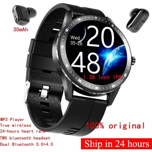 2021 X6 Smart Watch TWS Bluetooth Earphone 2In1 Heart Rate Blood Pressure Monitor Sport Smartwatch Fitness Clock for Android IOS