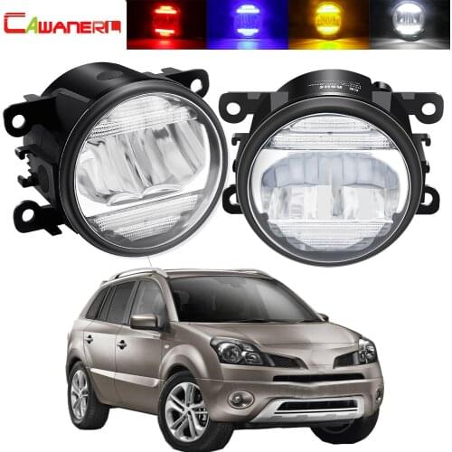 2in1 Fog Light Assembly Daytime Running Lamp For Renault Koleos HY 2008-2015 Car Front Bumper Fog Light DRL 30W 8000LM 12V