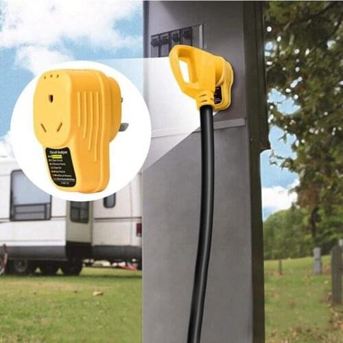 30 Amp RV Plug RV Receptacle Camper Plug Replacement Male and Female Plug Set with an Easier Grip