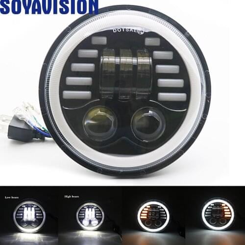 5.75" 5 3/4 inch LED Motorcycle Headlight For Harley Sportster 1200 XL1200L Custom XL1200C 883 XL883 883L