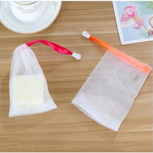Cleanser Bath Washing Tools 5 pcs Soap Mesh Bag Body Cleansing Nets Soap Foaming Net PE Bubble Helper Mesh Wash Face