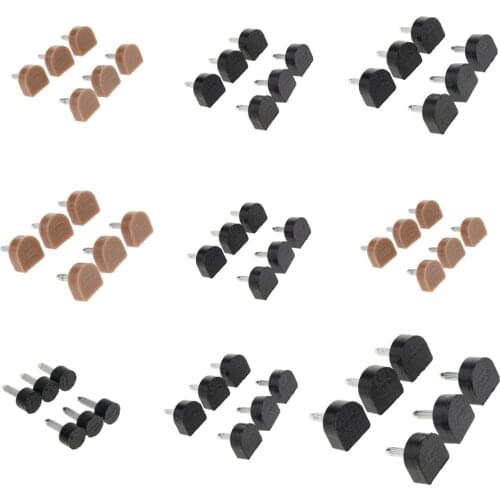 6pack Women High Heel Tips Taps Shoe Dowels Protector Pads Rubber Heel Taps