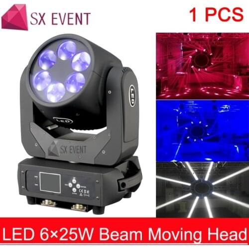 6x25W Super Beam Moving Head Light 6x25W led Ultimate Lens Rotation stage Bar effect led Beam Moving Head