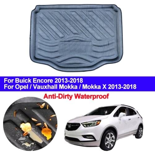 Car Rear Trunk Mat Cargo Tray Boot Liner Carpet Protector Floor Mats For Buick Encore Opel Vauxhall Mokka Mokka X 2013 - 2018