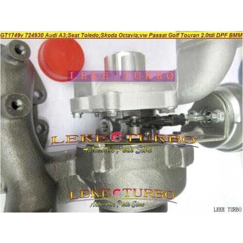 Free Ship GT1749V 724930 724930-5008S Turbo For AUDI A3 For Seat Toledo For Skoda Octavia VW Passat Golf Touran AZV BMM BKD TDI