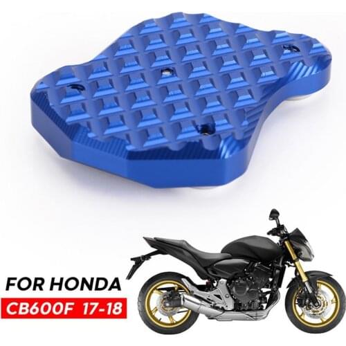 Side Support Increase Motorcycle Side Aluminum CNC Widening For Honda CB600F CB650F Support Foot Pad Base Mot o Stand