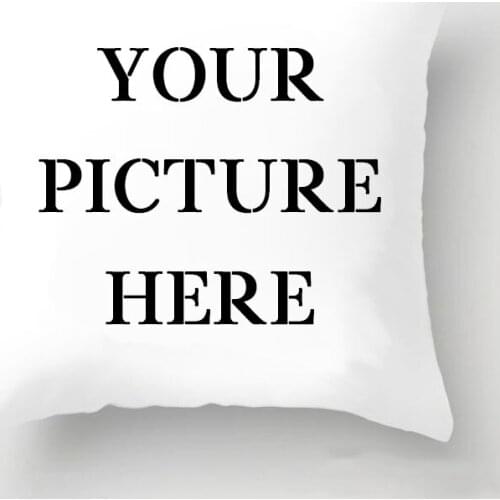 Custom Print Picture Pillow Case DIY Print Your Picture Sofa Pillow Cover Decoration Custom Made Peach Leather Cushion Cover