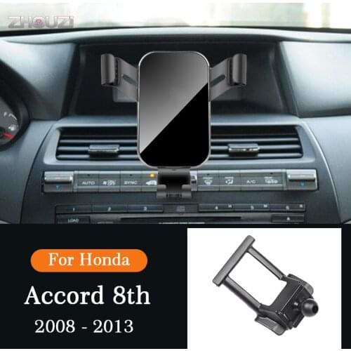Car Mobile Phone Holder Special Air Vent Mounts GPS Stand Gravity Navigation Bracket For Honda Accord 8th 2008-2013 Accessories
