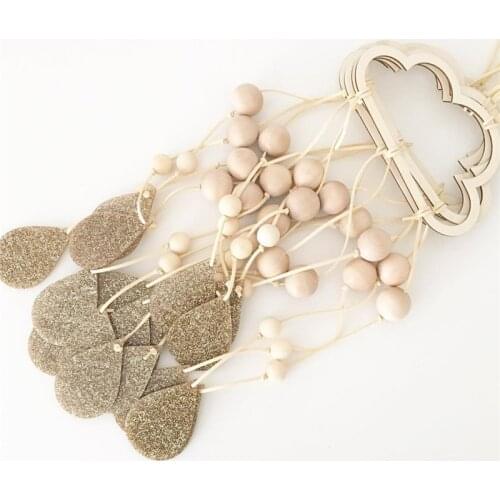 Nordic Style Children Tent Hanging Decoration Cloud Raindrop Pendant Girl Room Decor Nursery Baby Tent Ornament Photography Prop