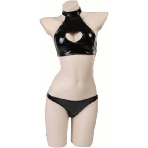 HOT Eyemask PU made Game NieR Automata Figure 2B Sexy Swimsuit Bling Bling Bikini NieR 2 designs in Cosplay Eyemask PU N