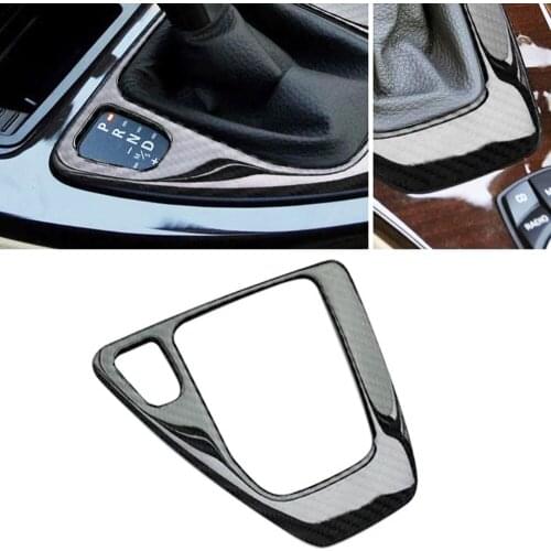 JEAZEA Car Interior Trim Carbon Fiber Gear Shift Control Panel Cover Sticker LHD For BMW 3 Series E90 E92 2005 - 2010 2011 2012