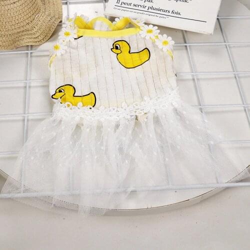 Summer Dog Dress Cat Pet Clothing Skirt Yorkshire Pomeranian Shih Tzu maltese Poodle Bichon Schnauzer Pug French Bulldog Clothes